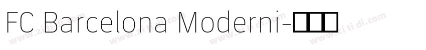 FC Barcelona Moderni字体转换